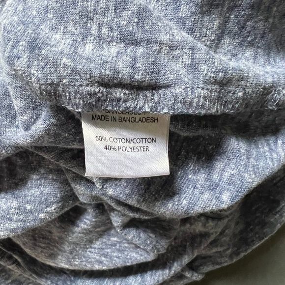 🌿4/$35🌿 MYSTYLE Blue‎ Scoop Neck Tee (L) - Picture 7 of 8